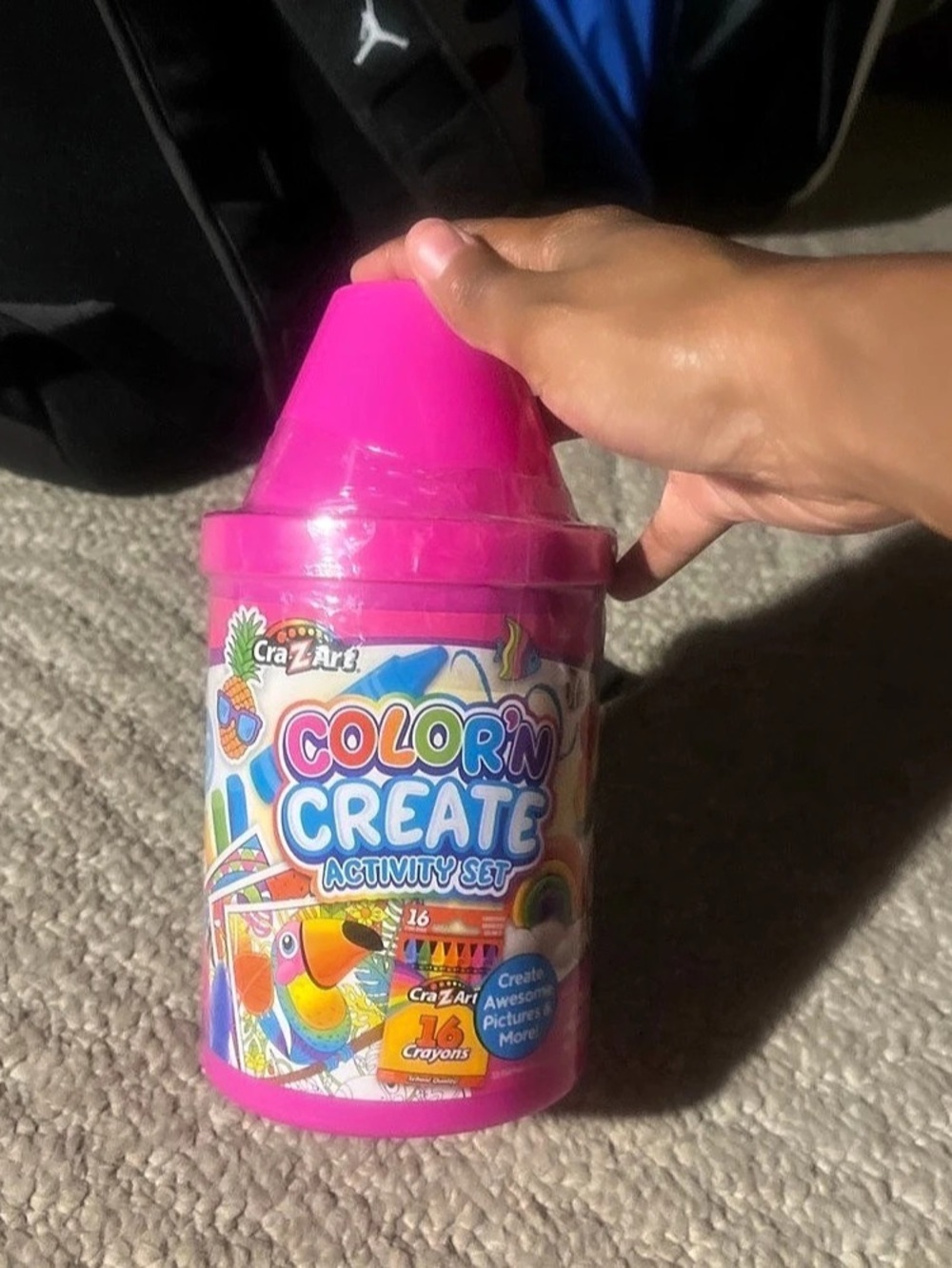 Cra-Z-Art Color 'N Create Crayon Can Activity Set Pink